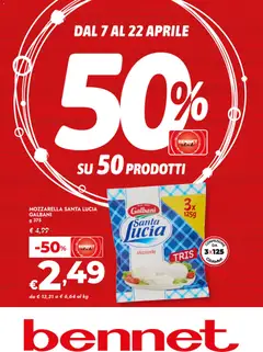 Anteprima bennet volantino 50% valida dal 07/04/2026