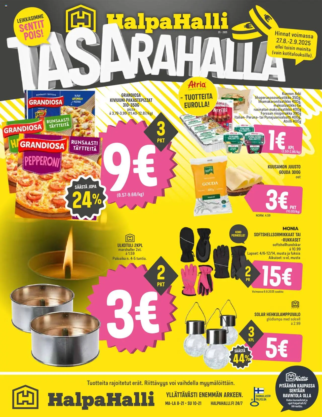 Halpa Halli tarjoukset - sivu 1- voimassa alkaen 27/08/2025