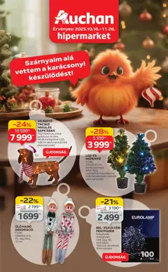 Előnézet Auchan - Hipermarket karácsonyi dekoráció ajánlataink érvényes 2025.10.16.-tól