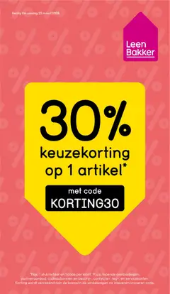 Leen Bakker folder geldig vanaf 16-03-2026
