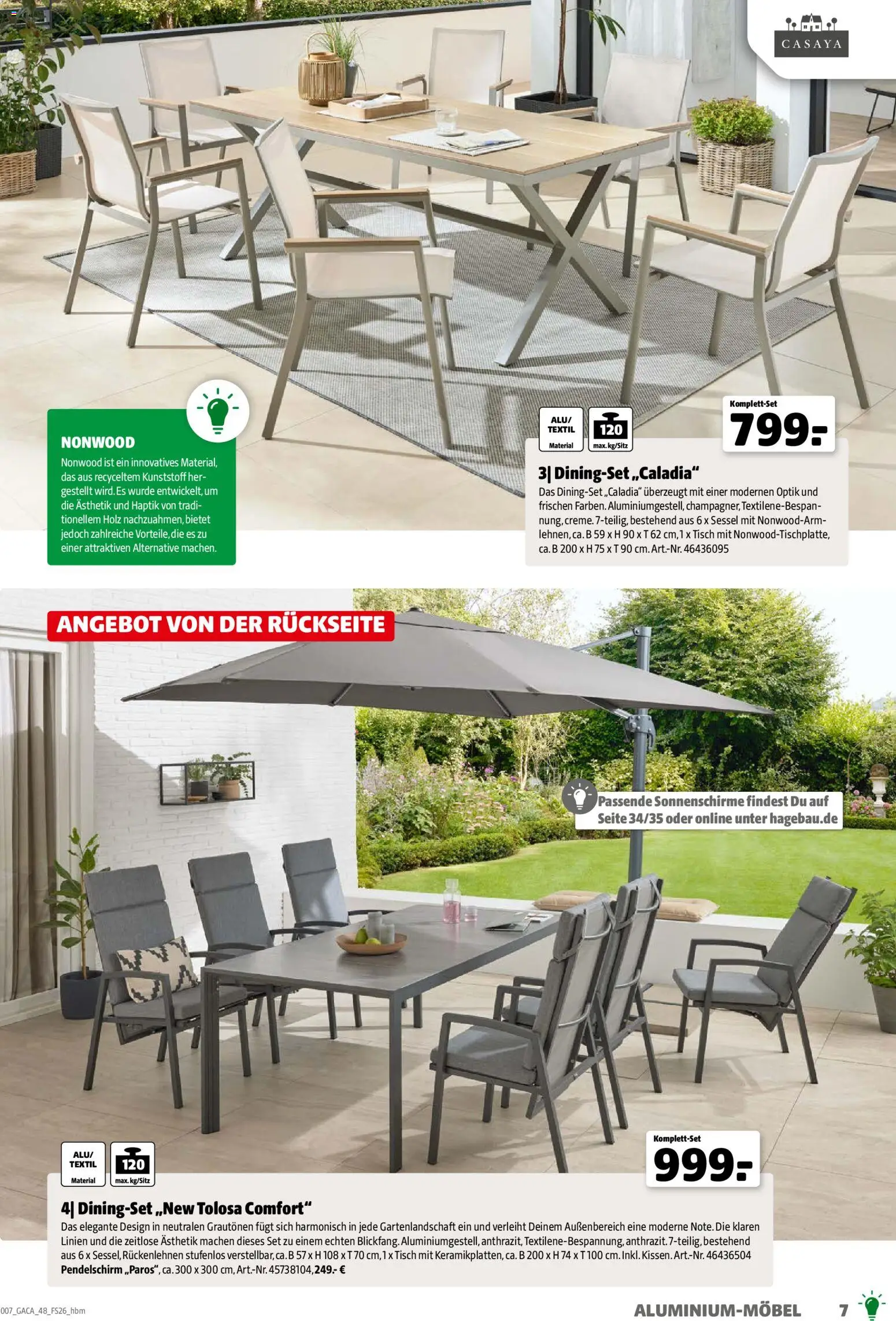 Hagebau Gartenmöbelsortiment - Seite 7 - gültig ab 02.03.2026