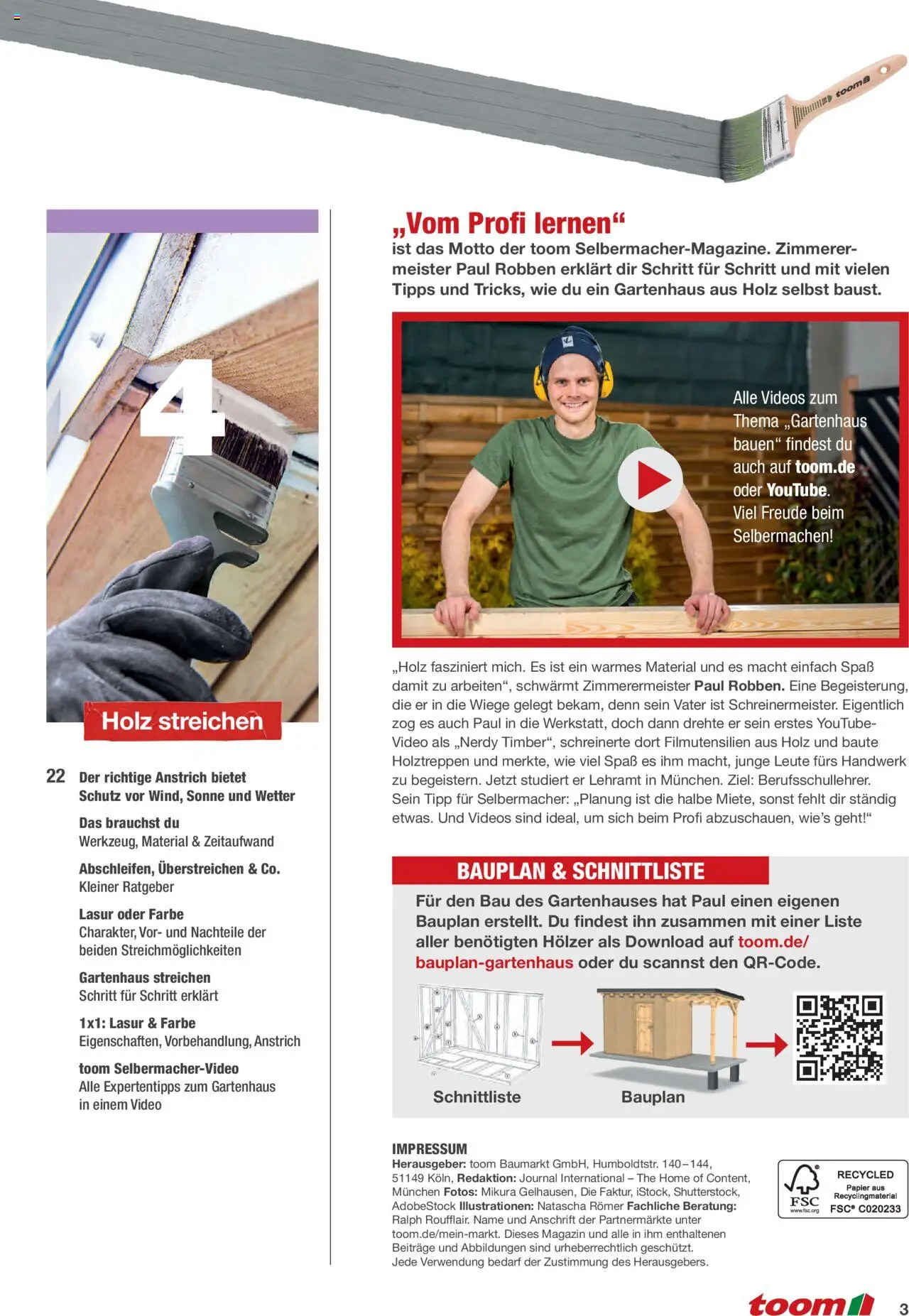 Toom Baumarkt Gartenhaus selber bauen - Seite 3 - gültig ab 01.01.2024