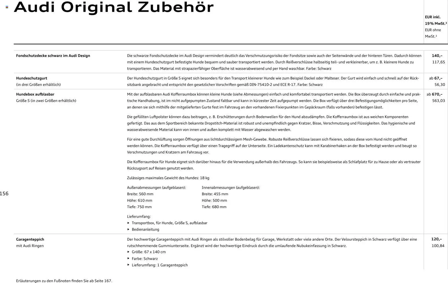Audi  A6 e-tron - Seite 156 - gültig ab 01.10.2025