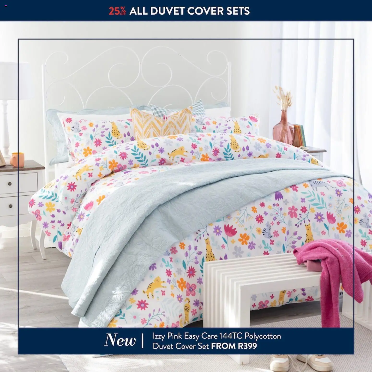 Volpes Izzy Pink Duvet Cover Set - page 1- valid from 13/11/2025