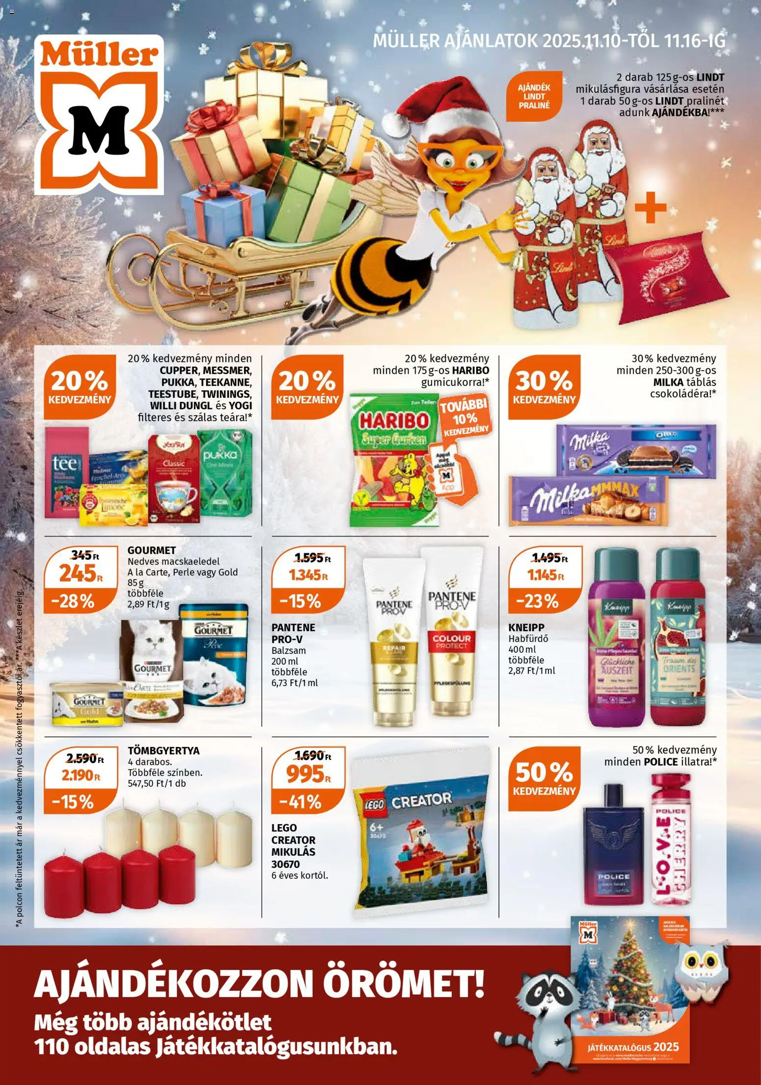 Müller Akciós újság - 1oldal - érvényes 2025.11.10.-tól