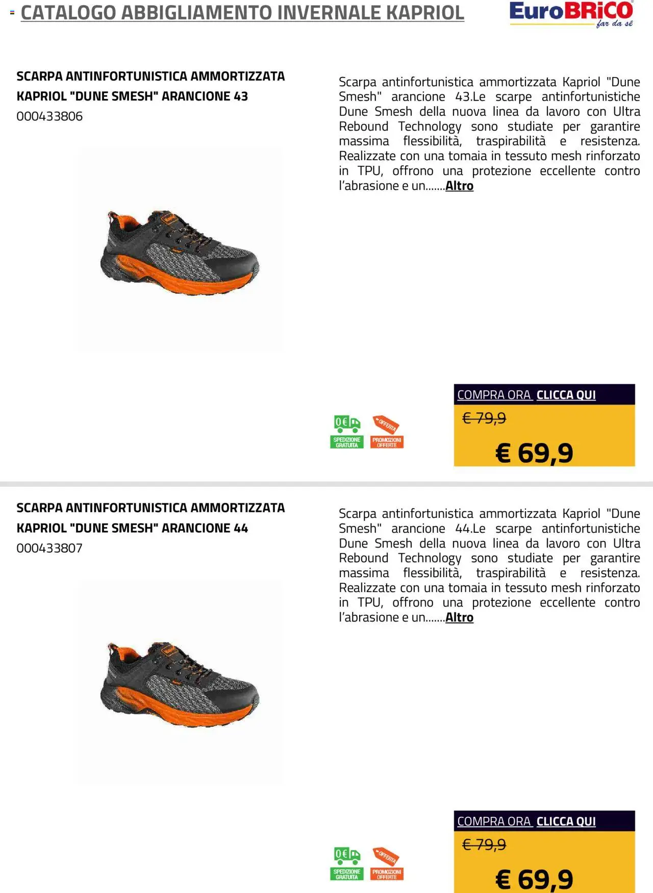 Eurobrico Abbigliamento Invernale Kapriol catalogo - pagina 12 - valido dal 23/07/2025