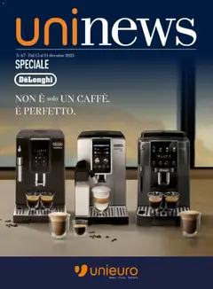 Anteprima Unieuro De'Longhi catalogo valida dal 15/12/2025