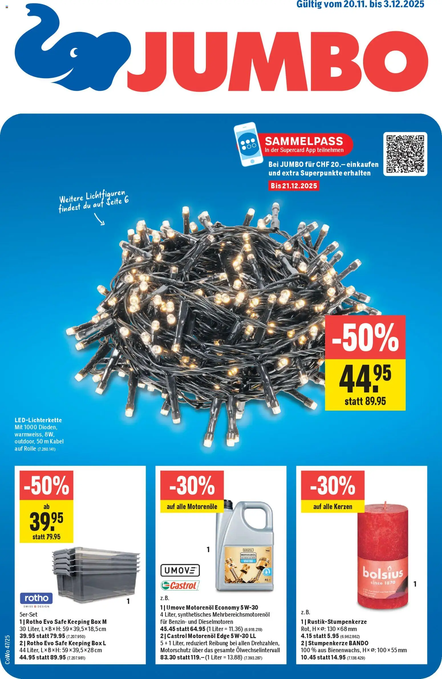 Jumbo Aktionen - Seite 1- gültig ab 20.11.2025