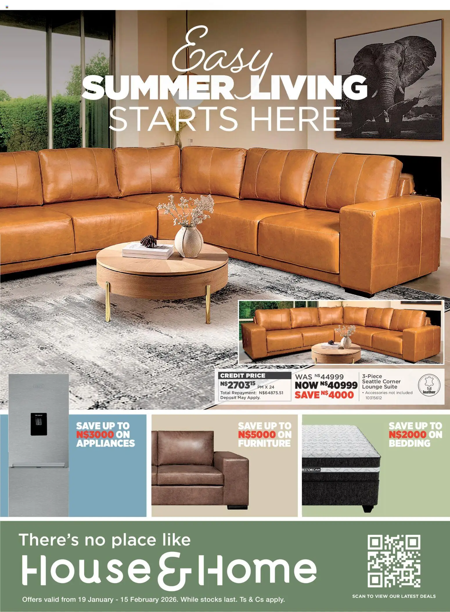 House and Home  Namibia Catalogue - page 1- valid from 19/01/2026