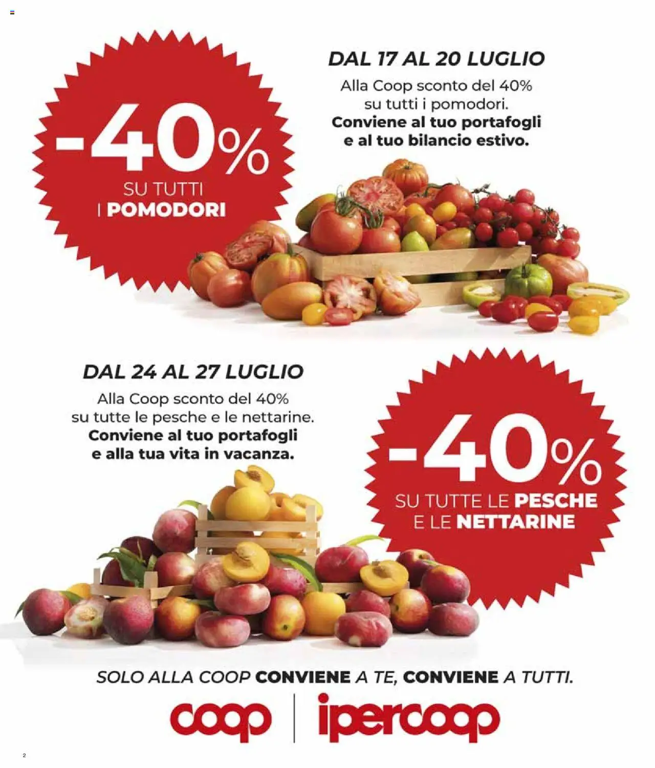 Volantino Ipercoop	 - pagina 2 - valido dal 17/07/2025