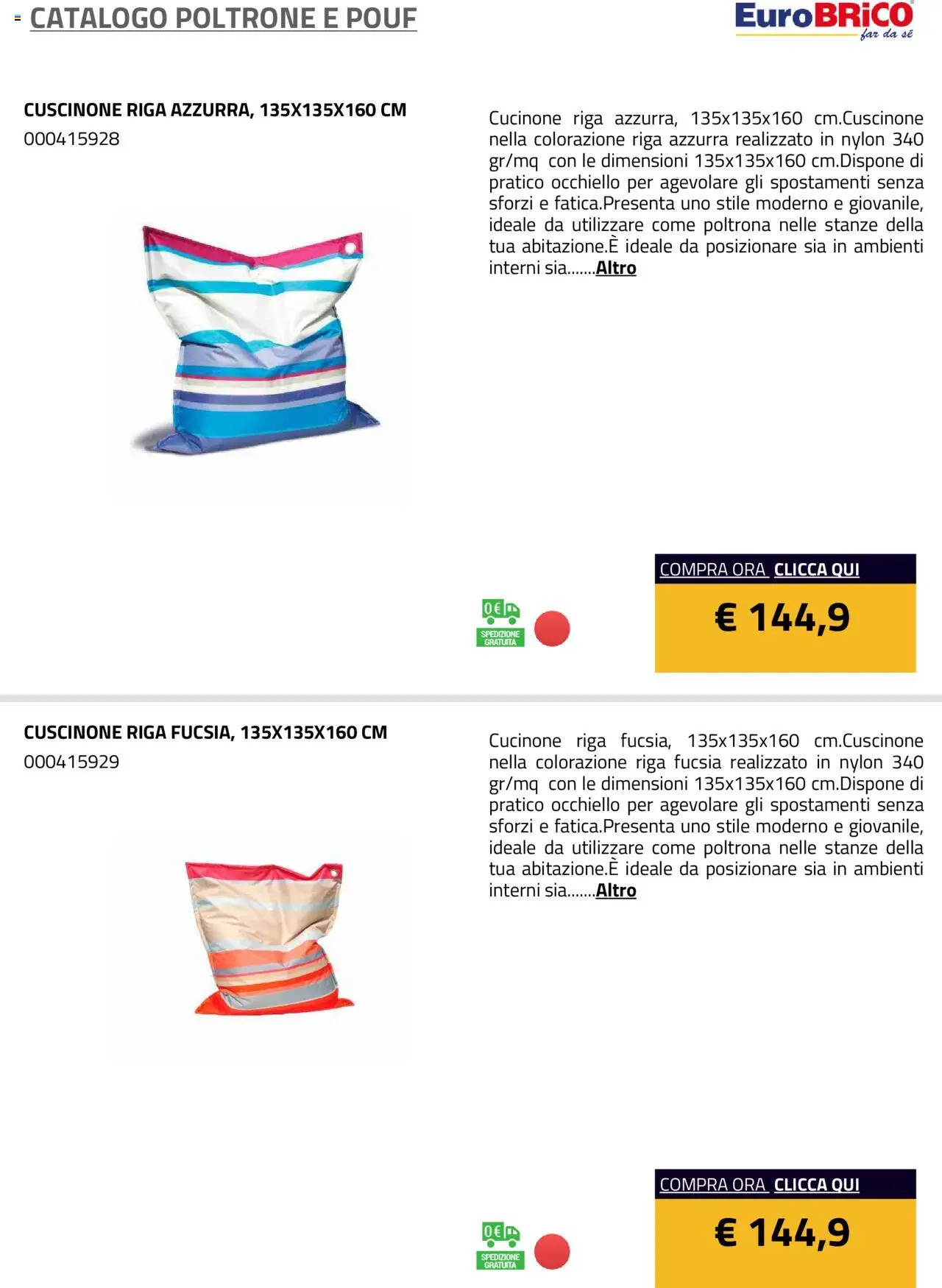 Eurobrico Poltrone e Pouf catalogo - pagina 34 - valido dal 23/07/2025