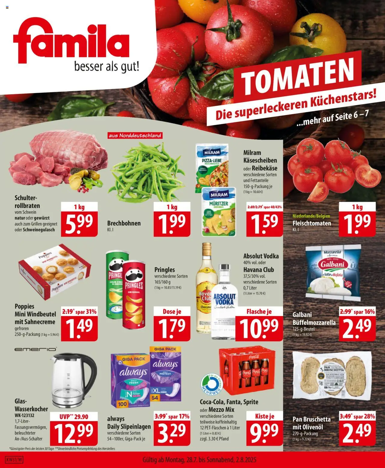 Famila Prospekt 	 - Seite 1 - gültig ab 28.07.2025