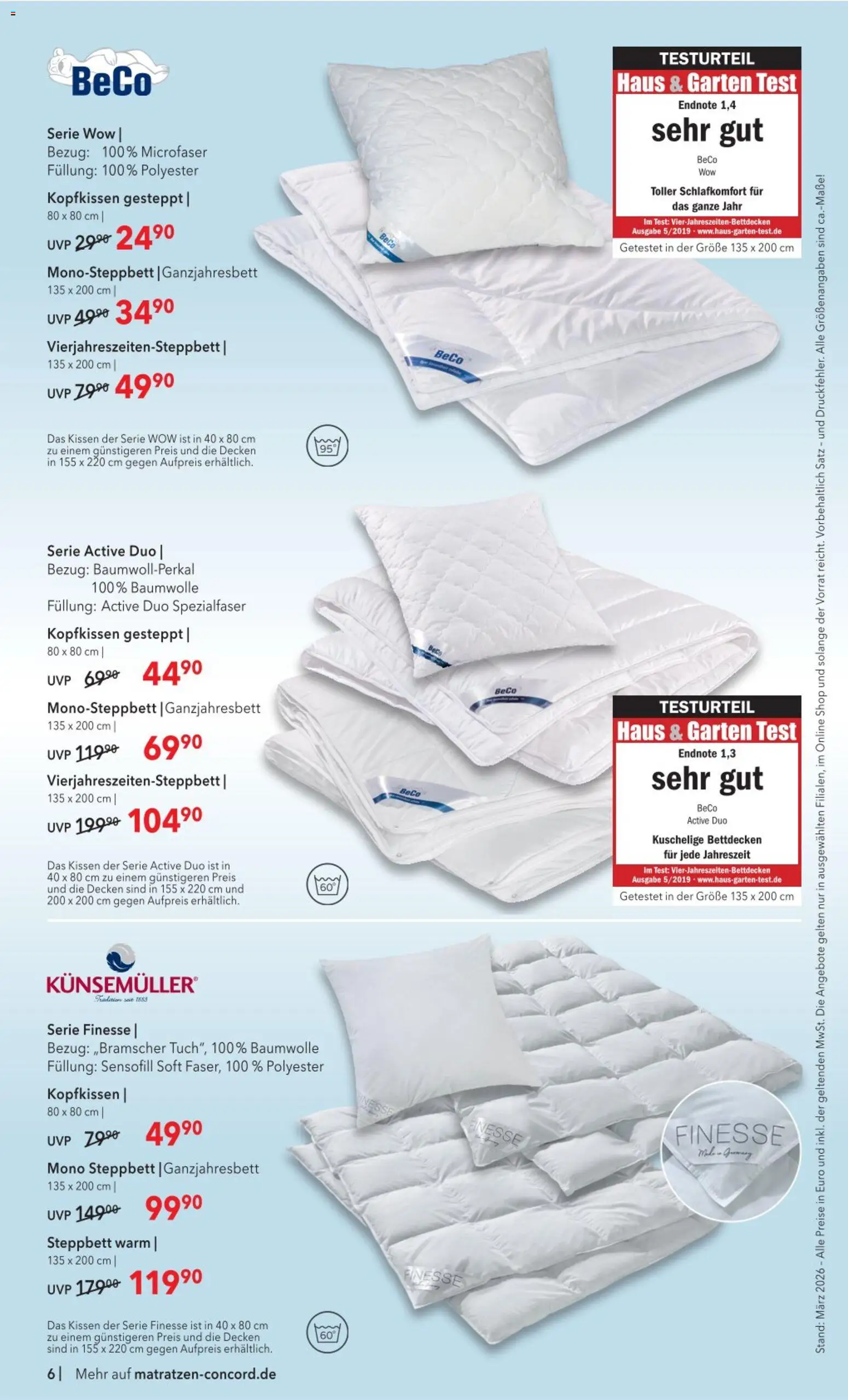 Matratzen Concord Prospekt 	 - Seite 6 - gültig ab 25.03.2026