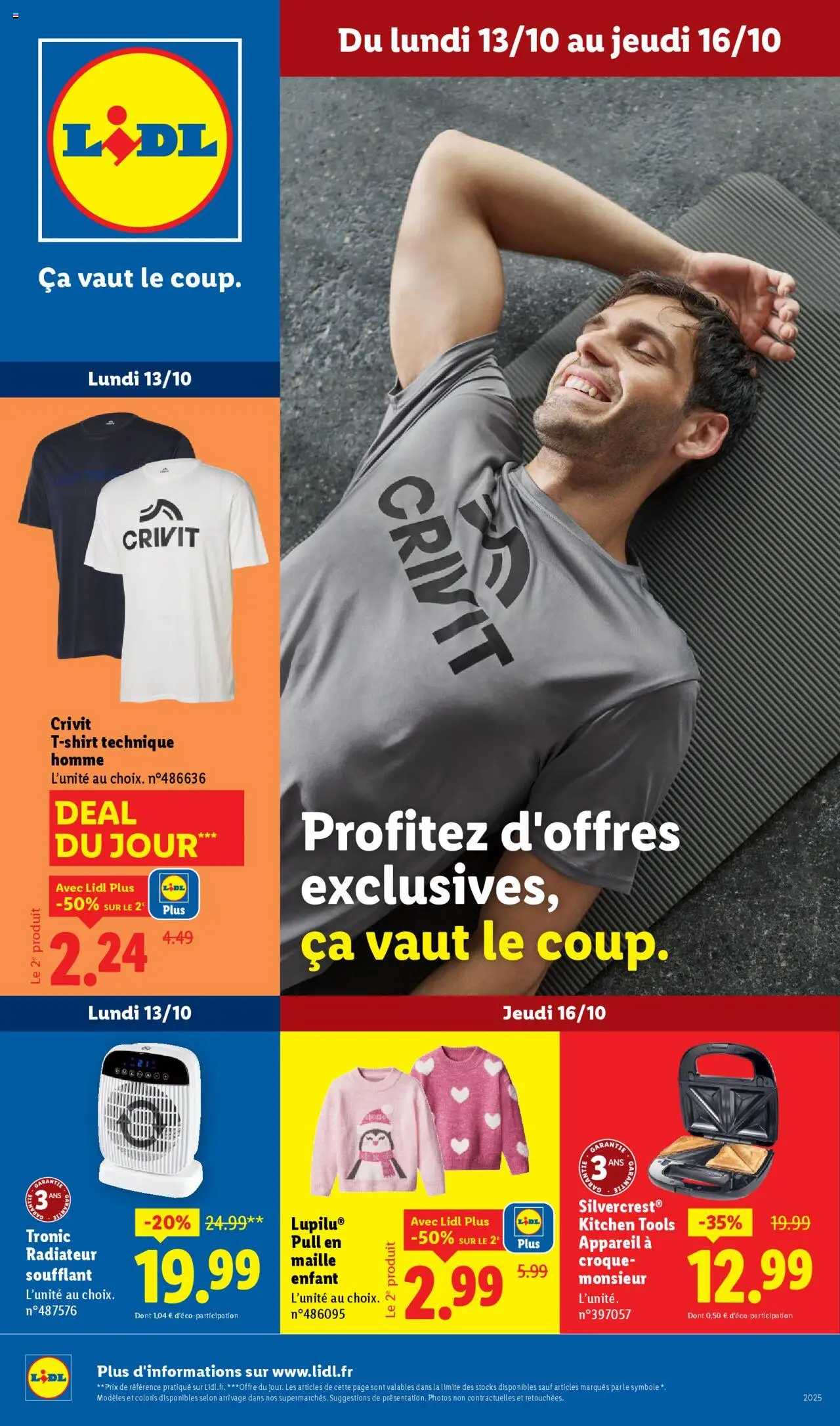 LIDL catalogue les bonnes affaires de la semaine - page 1 - valable à partir du 13/10/2025