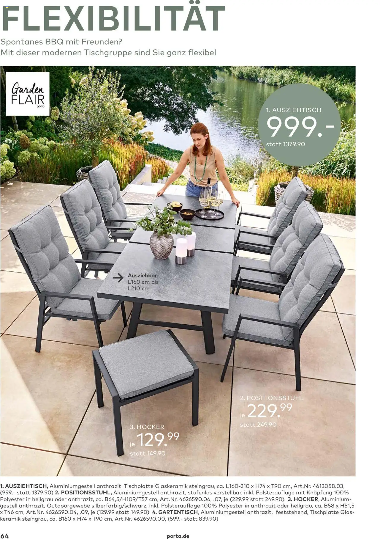 Porta! - Outdoor - Gartenmöbelkatalog 2025 - Seite 64 - gültig ab 02.03.2025