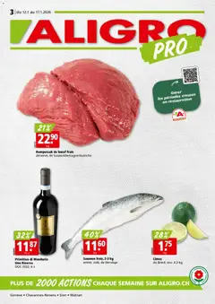 Vorschau Aligro Aktionen Chavannes, Matran, Genève, Sion gültig ab 12.01.2026