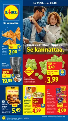 Esikatselu Lidl tarjoukset voimassa alkaen 23/10/2025