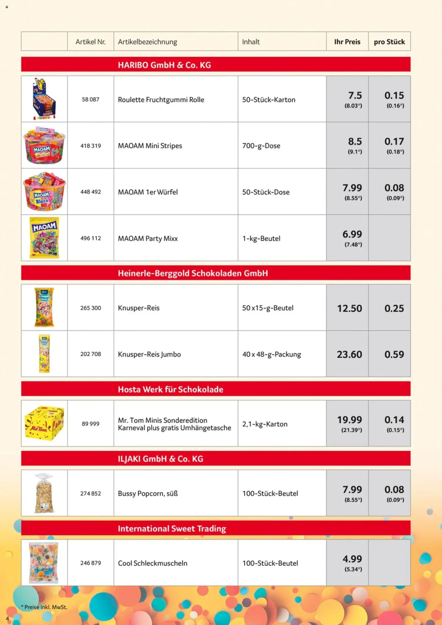 Selgros Karnevalssortiment - Seite 4 - gültig ab 01.11.2025