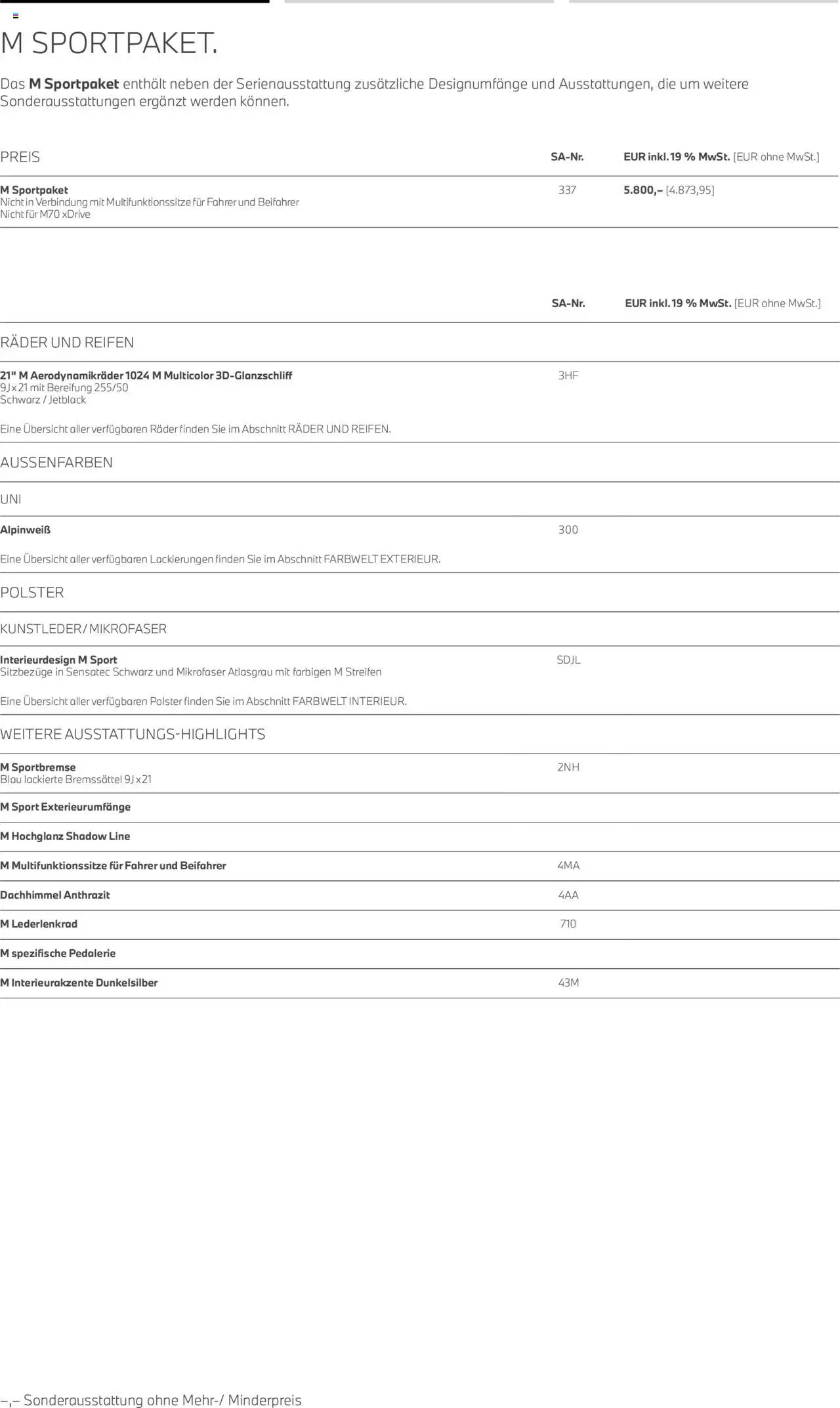 BMW iX - Seite 8 - gültig ab 01.07.2025