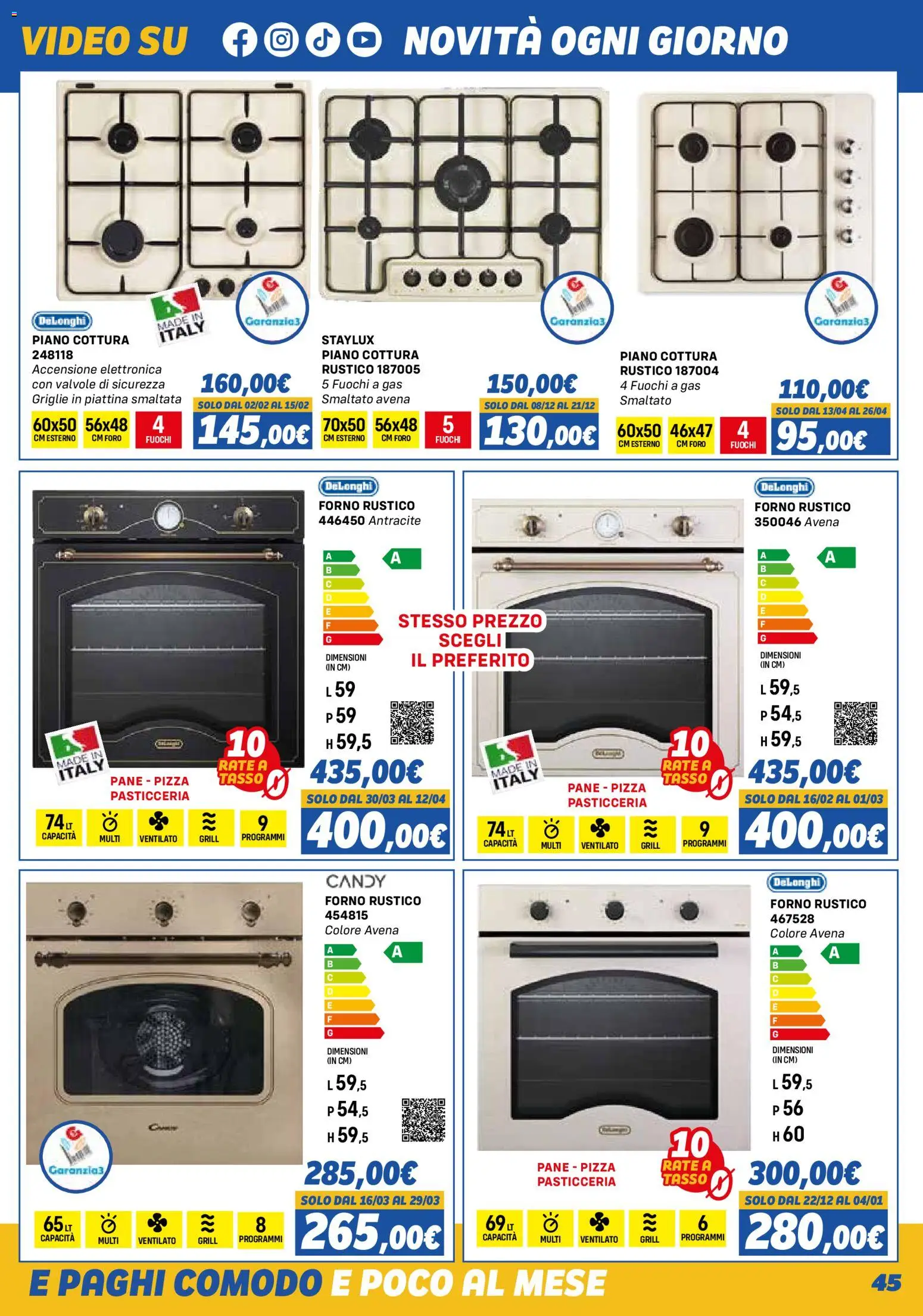Orizzonte Elettrodomestici catalogo - pagina 45 - valido dal 01/11/2025