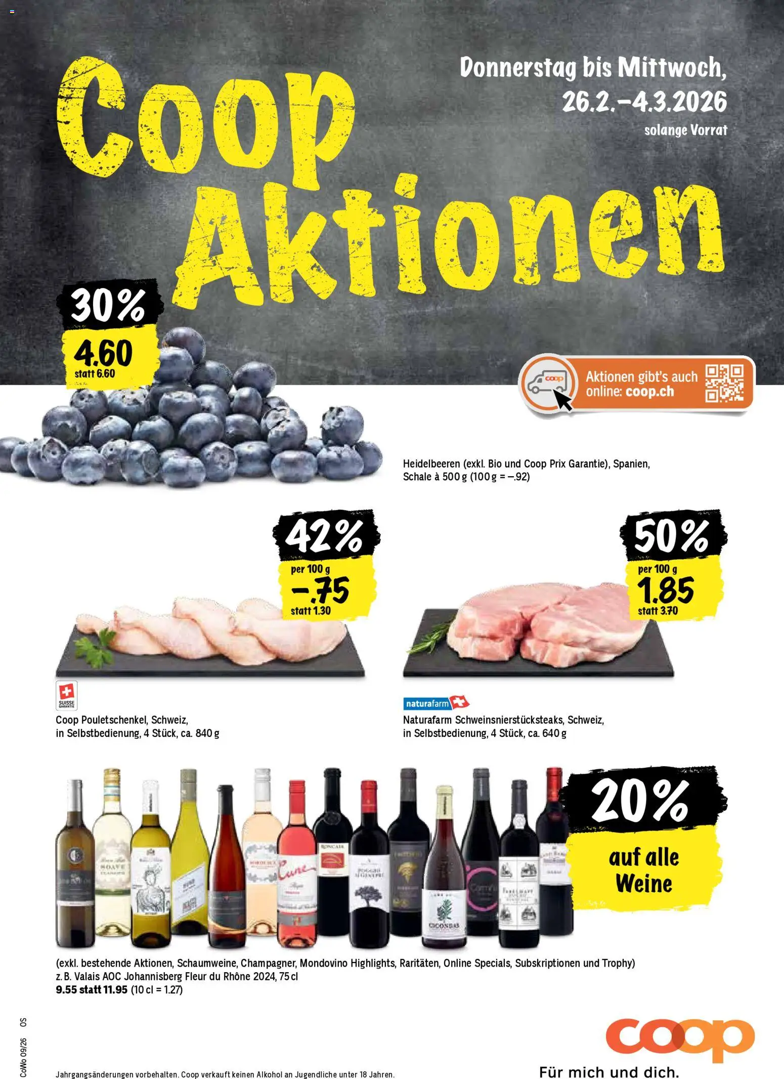 Coop Aktionen - Seite 1- gültig ab 26.02.2026