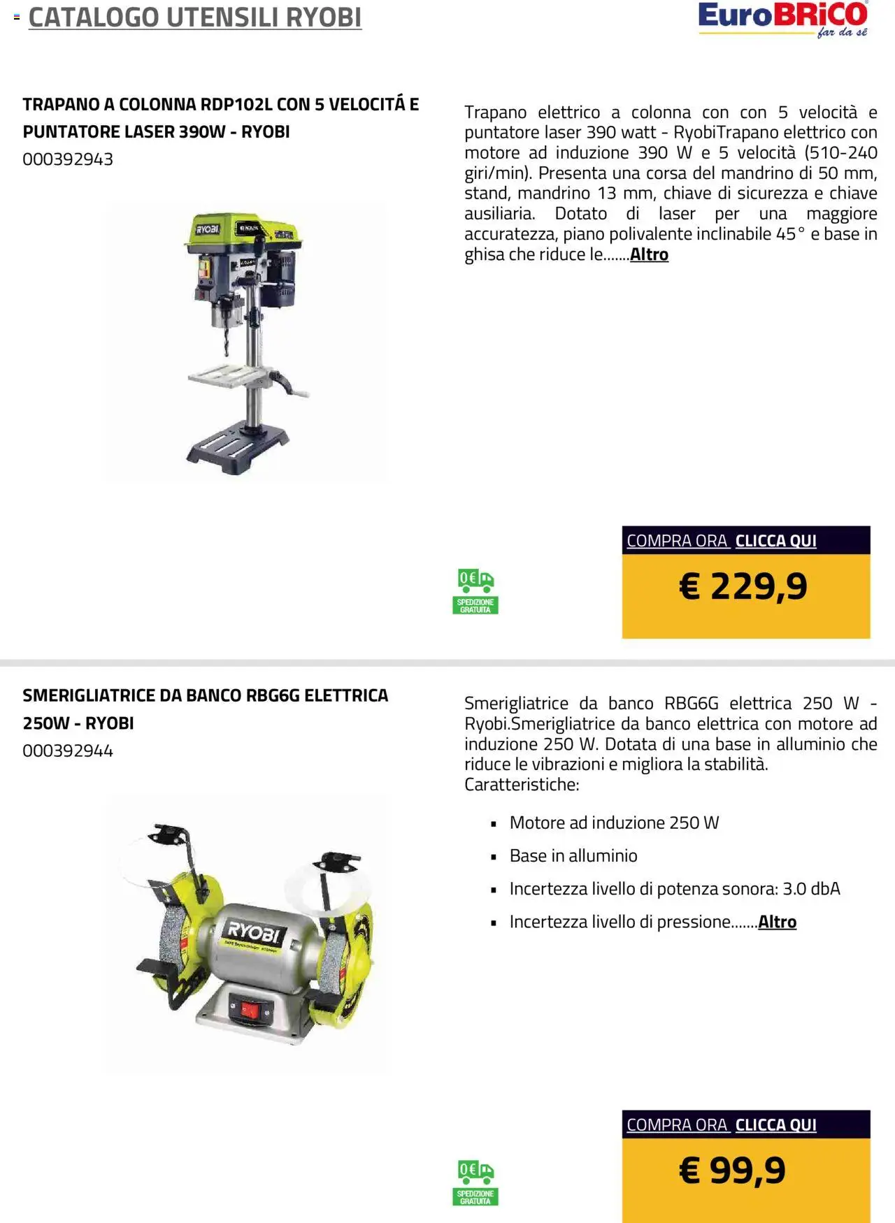 Eurobrico Utensili Ryobi catalogo - pagina 23 - valido dal 23/07/2025