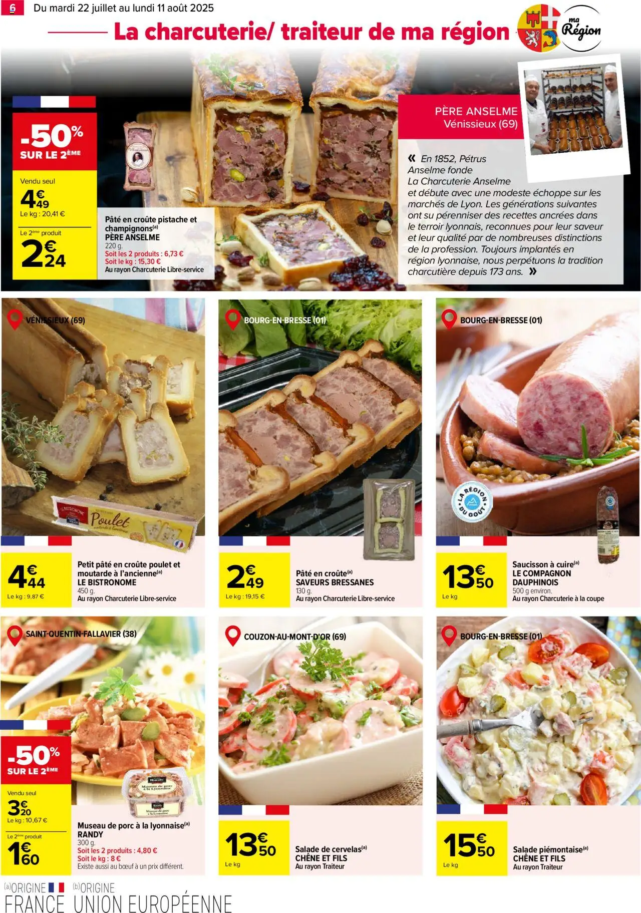 Carrefour le meilleur de ma région - page 6 - valable à partir du 22/07/2025