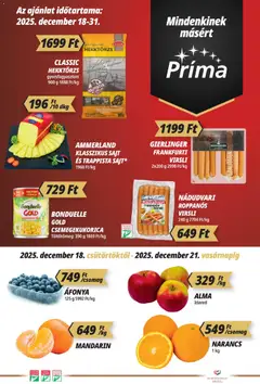 Előnézet CBA Príma Akciós újság érvényes 2025.12.13.-tól