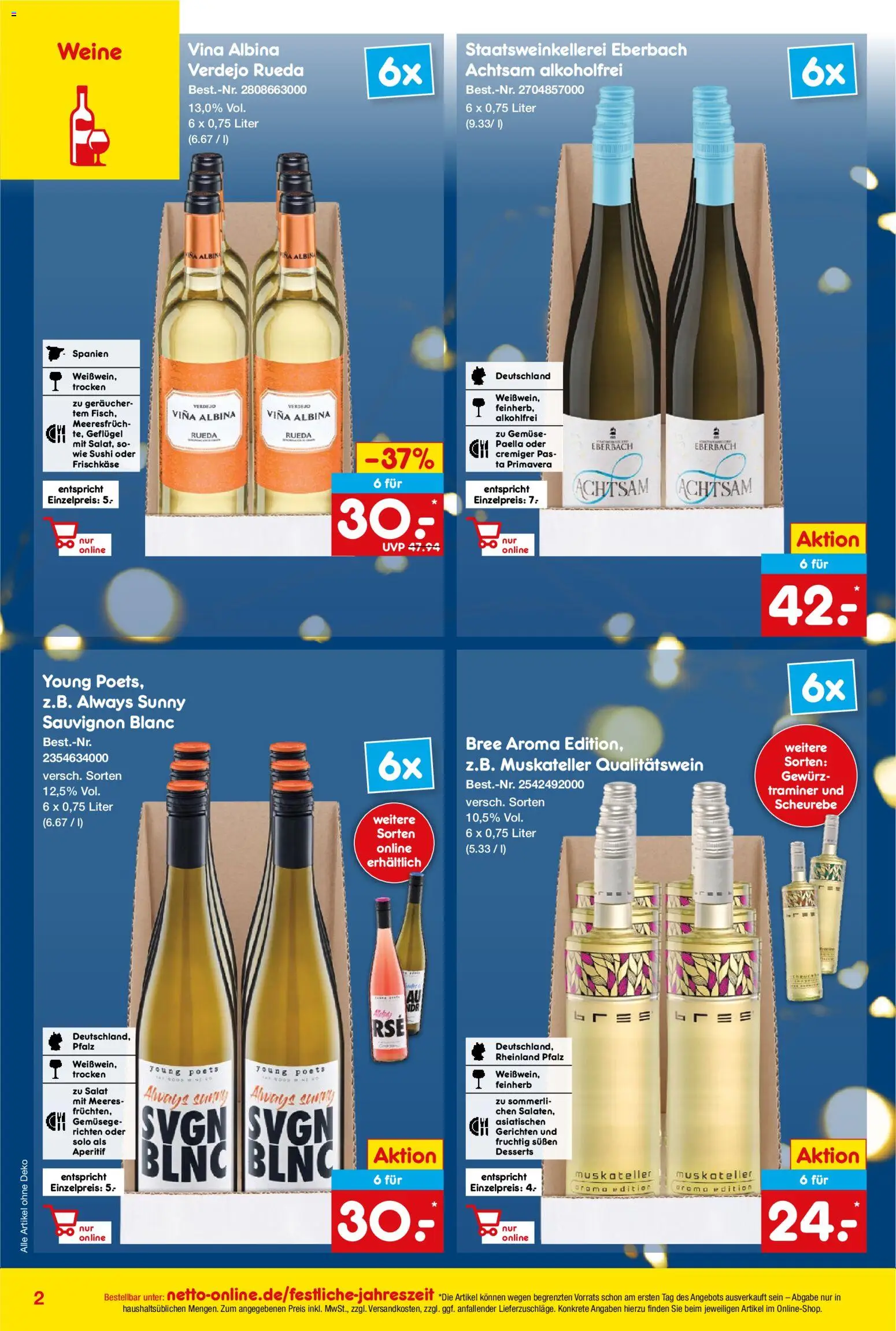 Netto Marken-Discount Online-Sonderangebote Sekt, Wein und Spiritousen - Seite 2 - gültig ab 01.12.2025