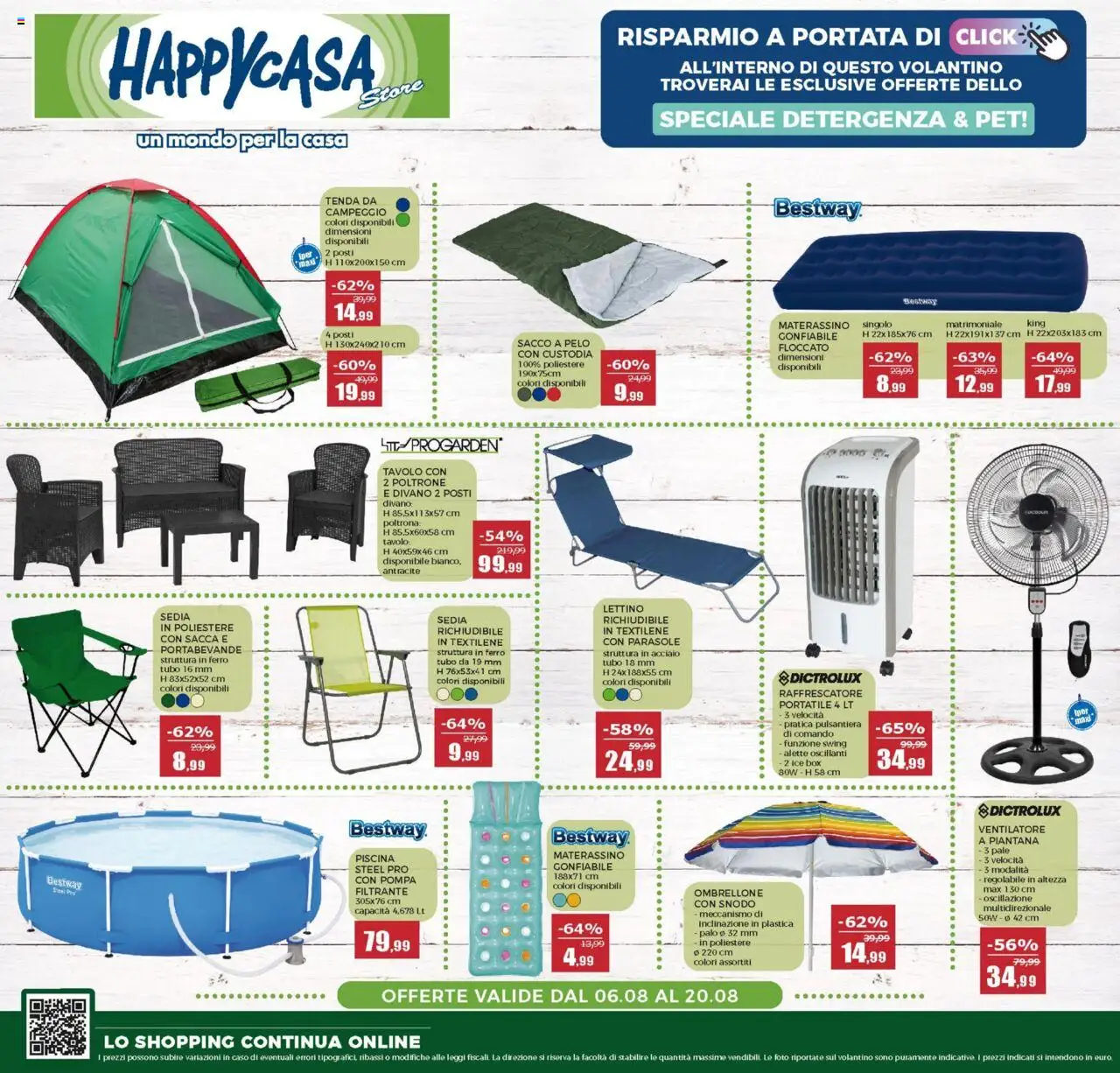 Volantino Happy Casa	 - pagina 1 - valido dal 06/08/2025