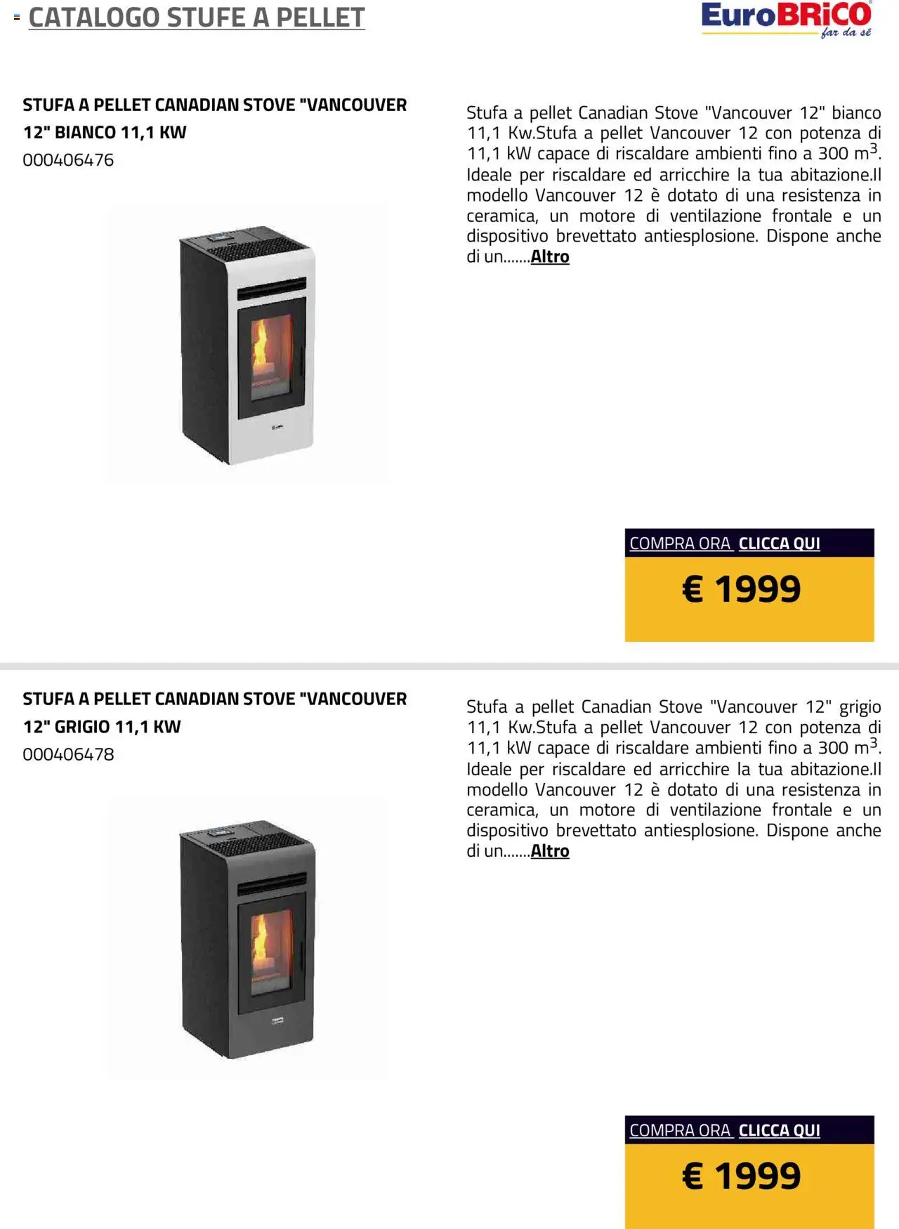 Eurobrico Stufe a Pellet catalogo - pagina 30 - valido dal 23/07/2025