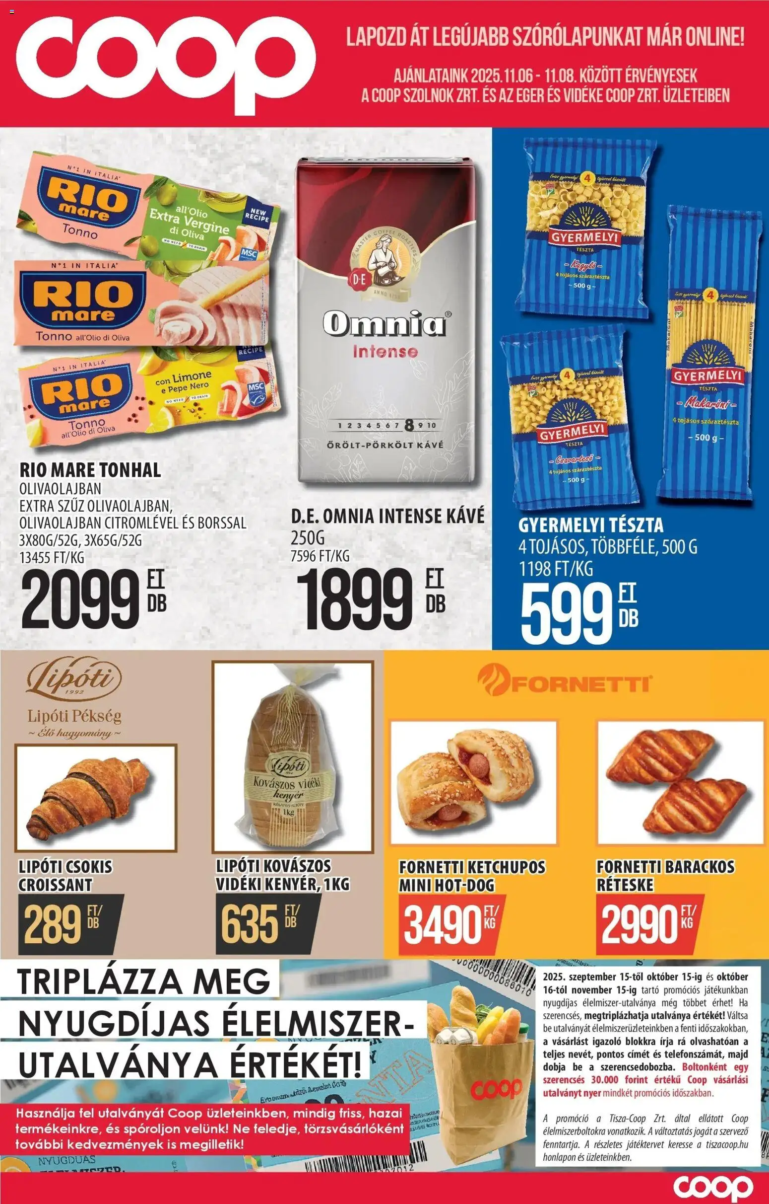 COOP Szolnok Akciós újság - 1oldal - érvényes 2025.11.06.-tól