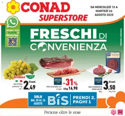 Anteprima Conad Superstore Lombardia catalogo valida dal 13/08/2025
