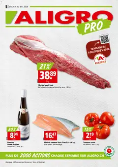 Vorschau Aligro Aktionen Chavannes, Matran, Genève, Sion gültig ab 26.01.2026