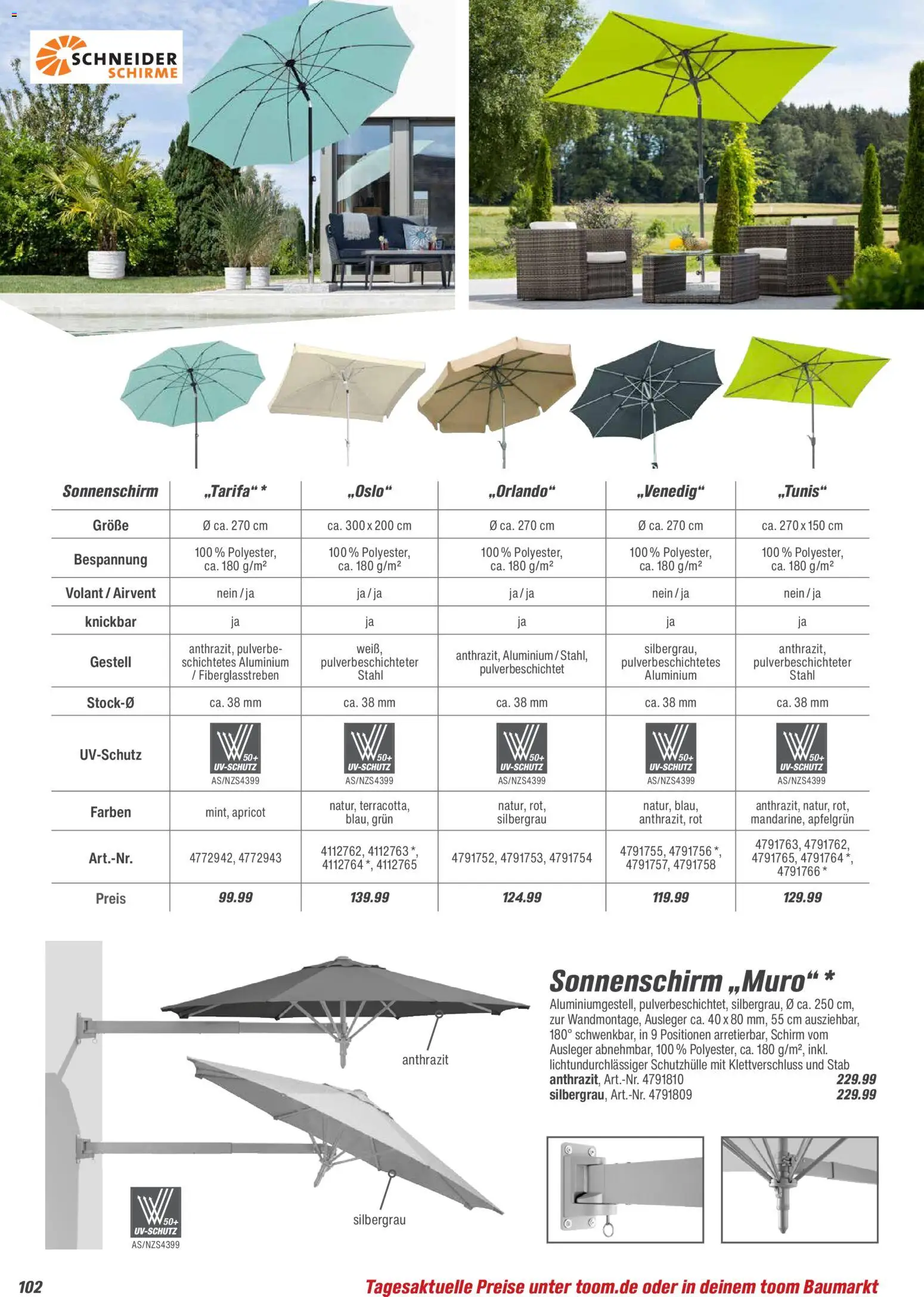 Toom Baumarkt  Gartenmöbel & Solar-Leuchten 2026 - Seite 102 - gültig ab 01.01.2026