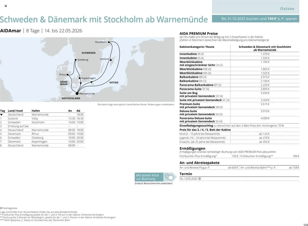 Aida Sommer 2026 - Seite 109 - gültig ab 01.03.2026