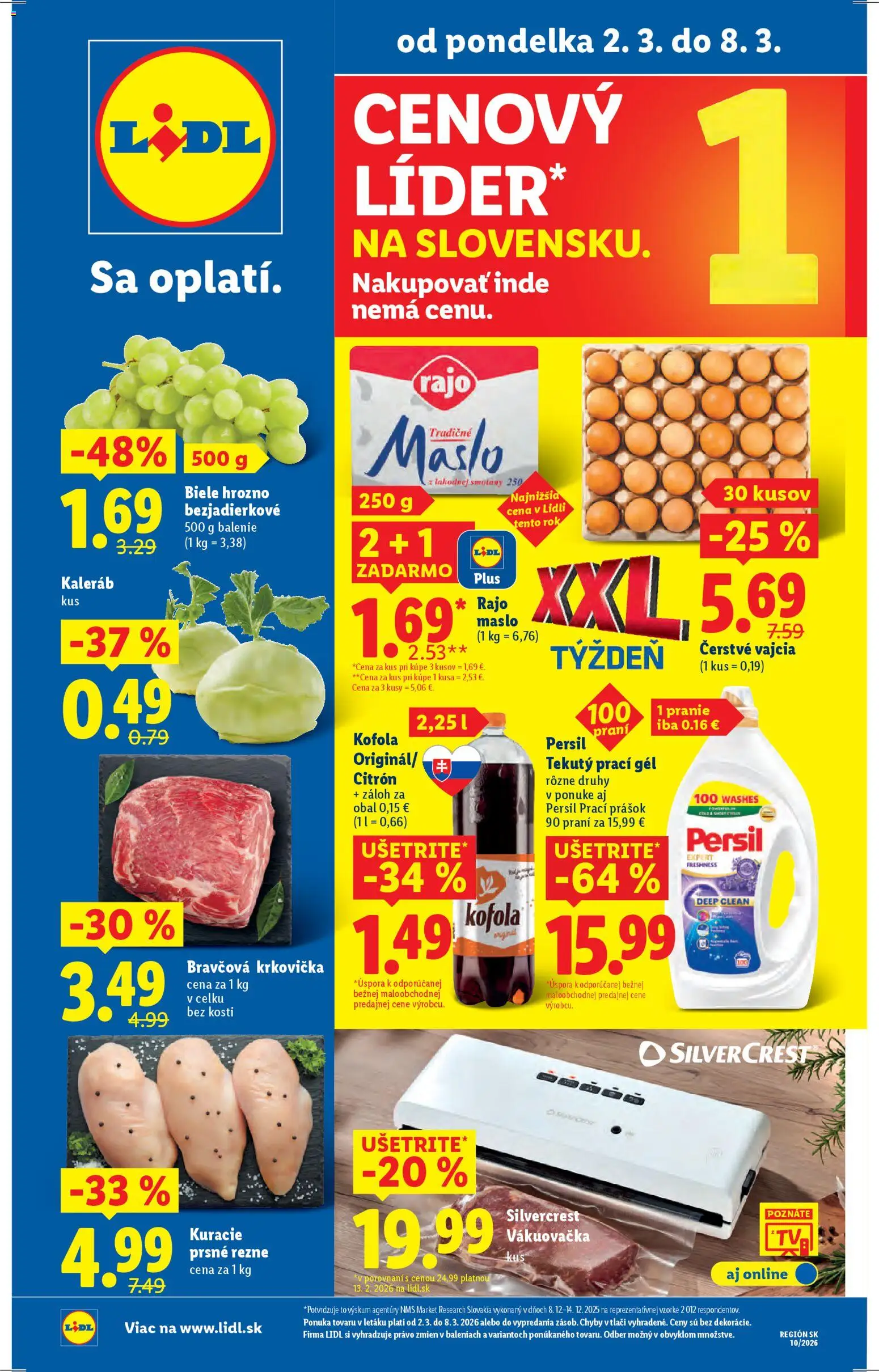 Lidl leták - strana 1- platný od 02.03.2026