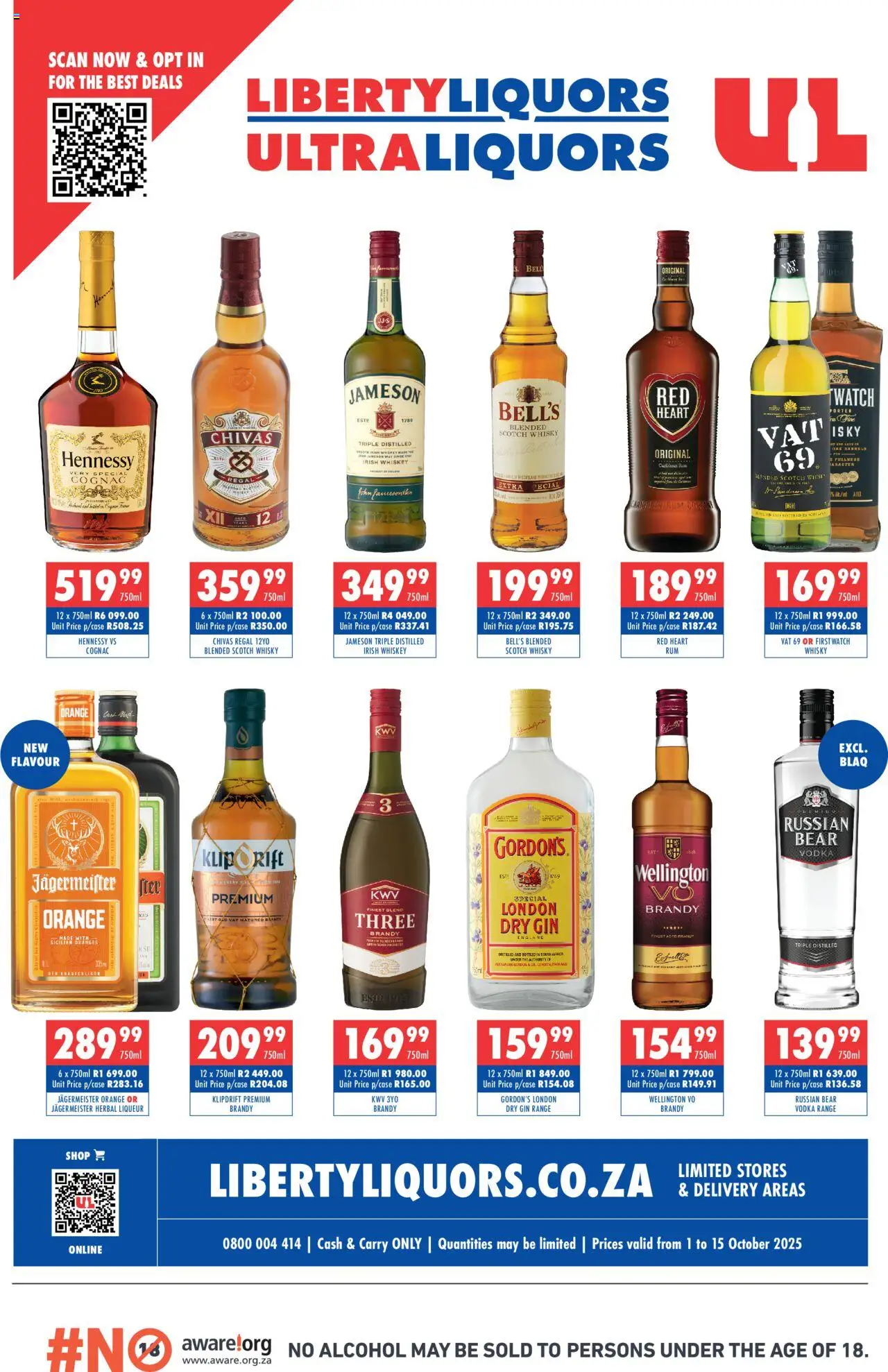 Ultra Liquors Specials - page 1- valid from 01/10/2025
