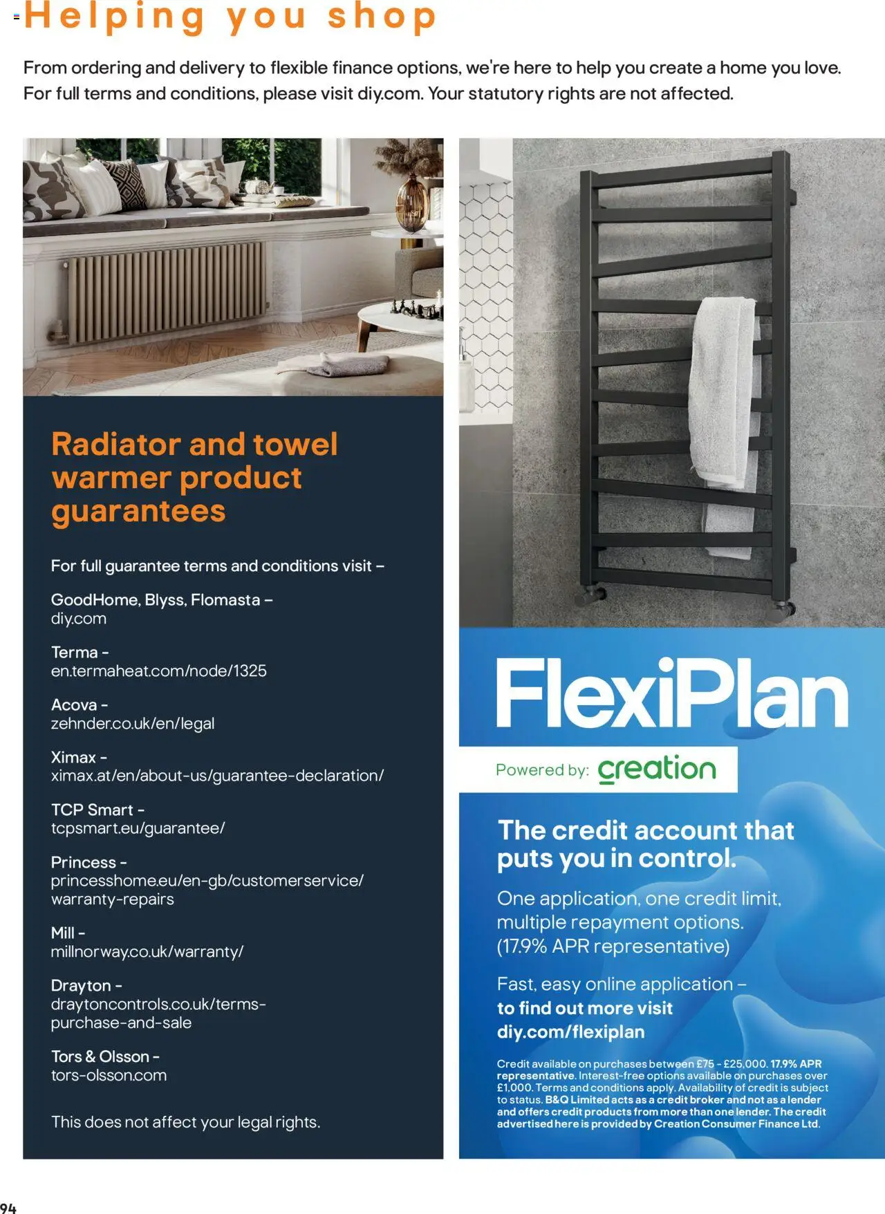 B&Q - Radiators - page 94- valid from 01/07/2025