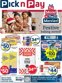 Preview Pick n Pay - Christmas Baking Specials valid from 10/11/2025