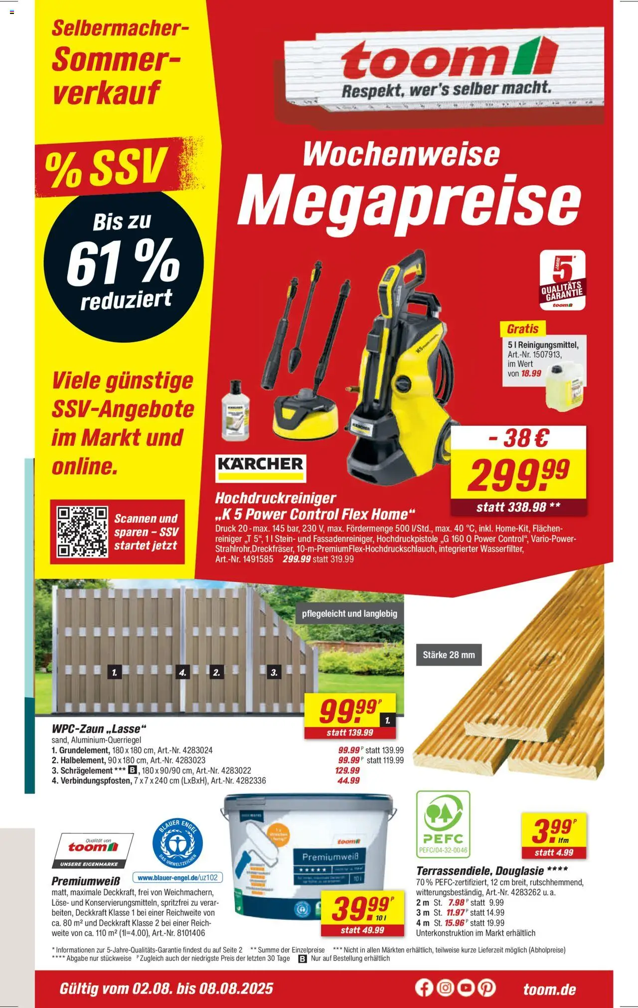 Toom Baumarkt Prospekt 	 - Seite 1 - gültig ab 02.08.2025