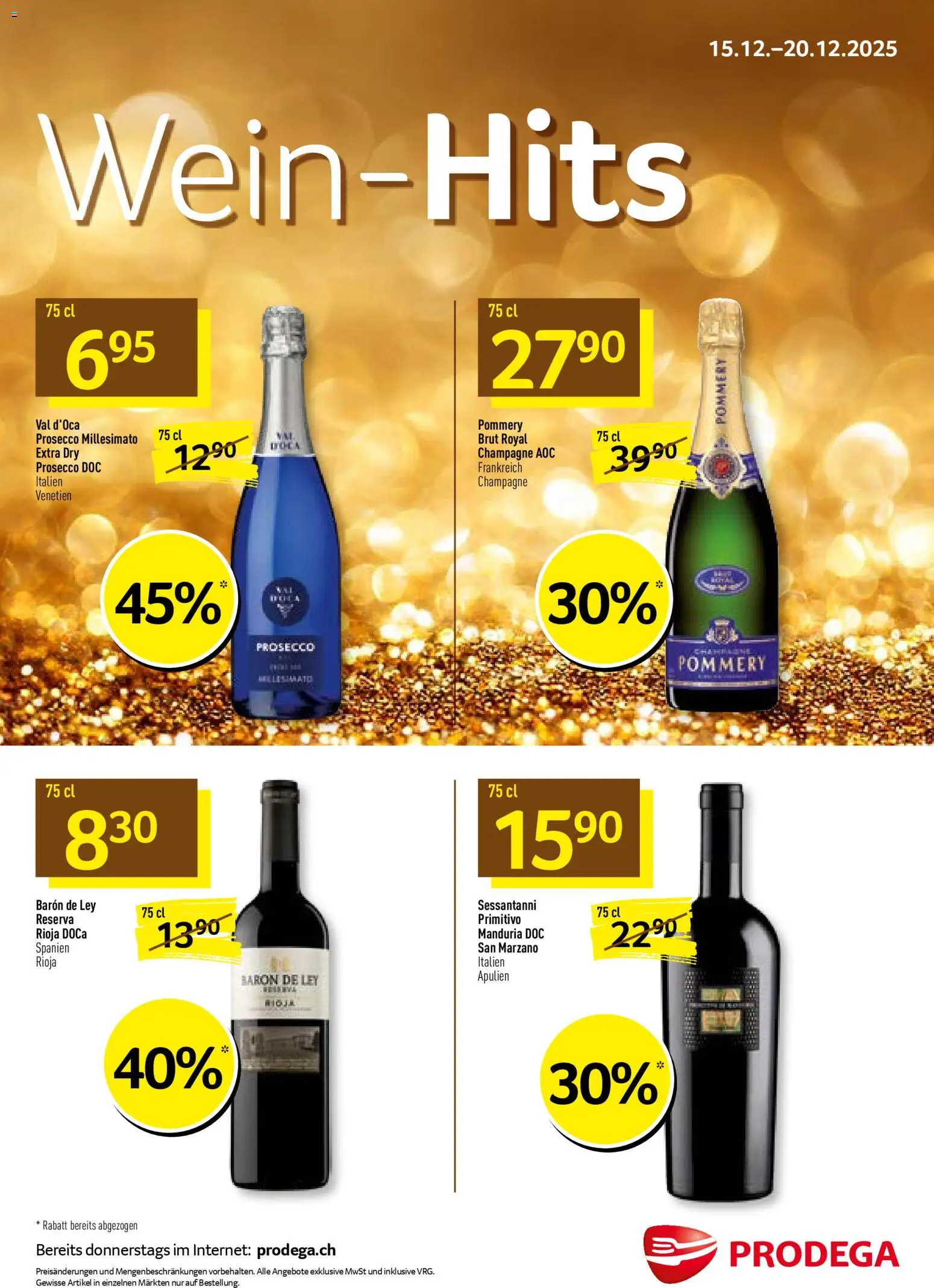 Prodega Aktionen Wein-Hits - Seite 1- gültig ab 15.12.2025