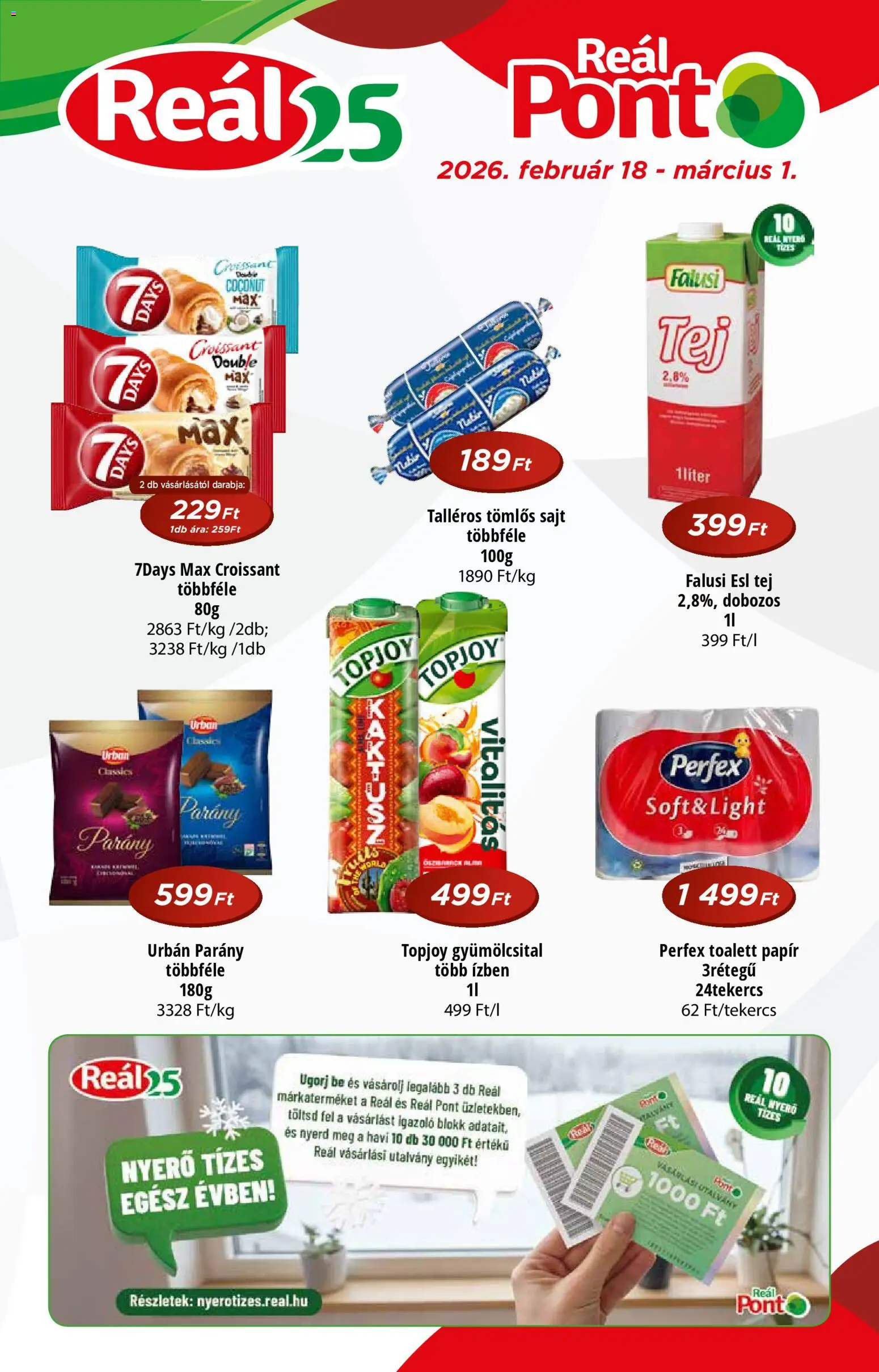 Reál - Akciós újság Pont - 1oldal - érvényes 2026.02.18.-tól