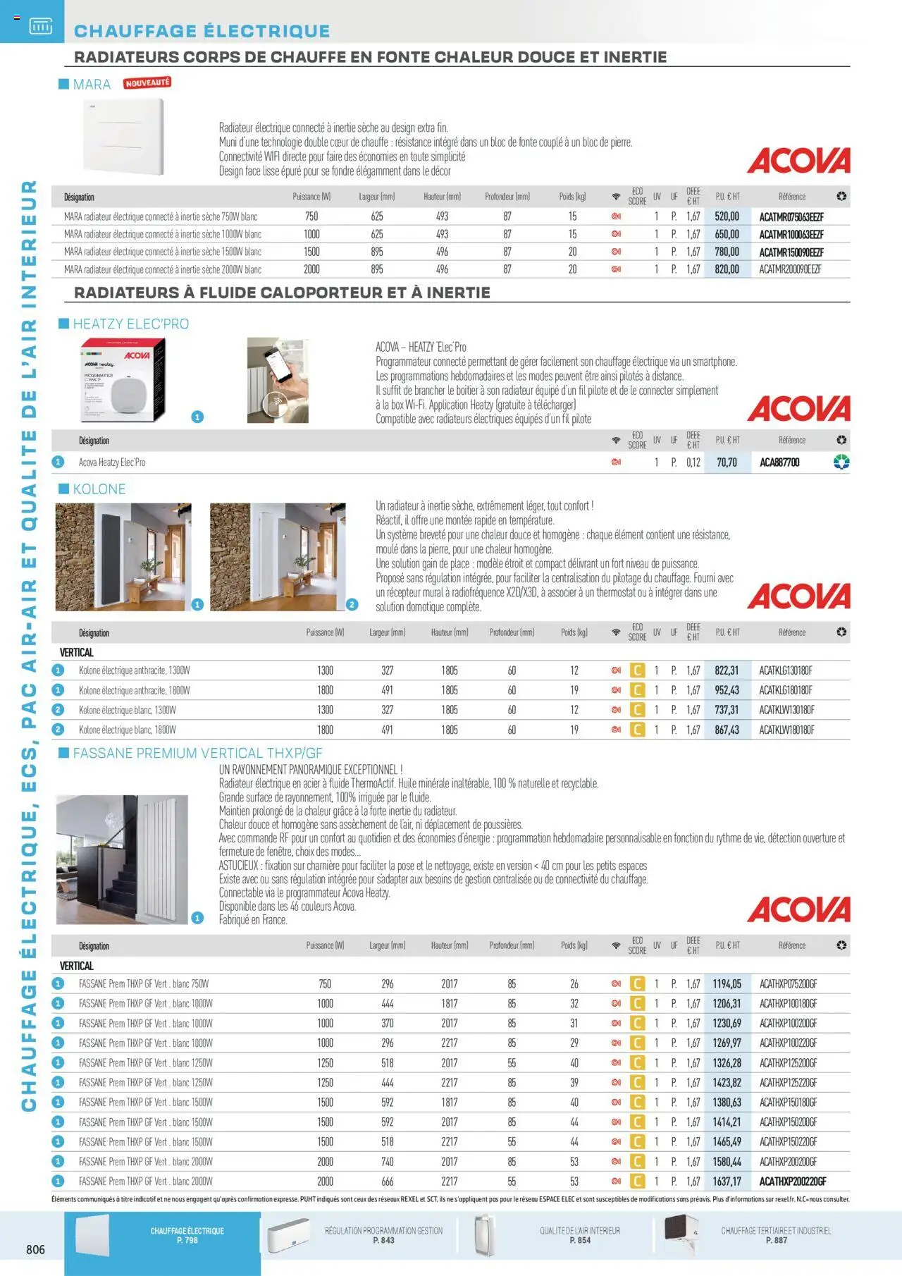 Rexel - Chauffage Électrique, ECS, PAC AIR-AIR Et Qualite De L´Air Interieur - page 12 - valable à partir du 16/07/2025