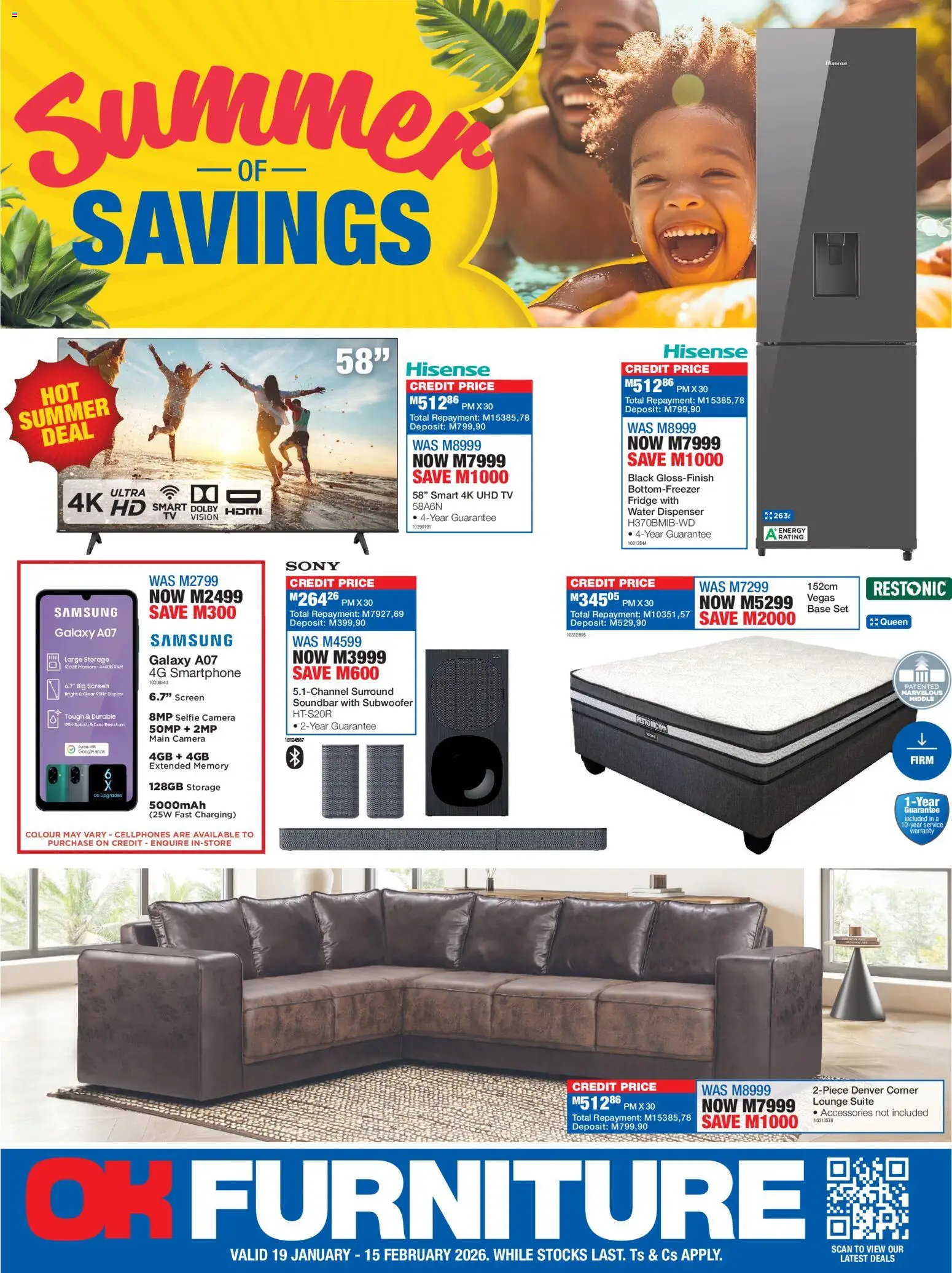 OK Furniture - Lesotho Specials - page 1- valid from 19/01/2026