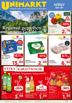 Vorschau Unimarkt Steiermark gültig ab 10.09.2025