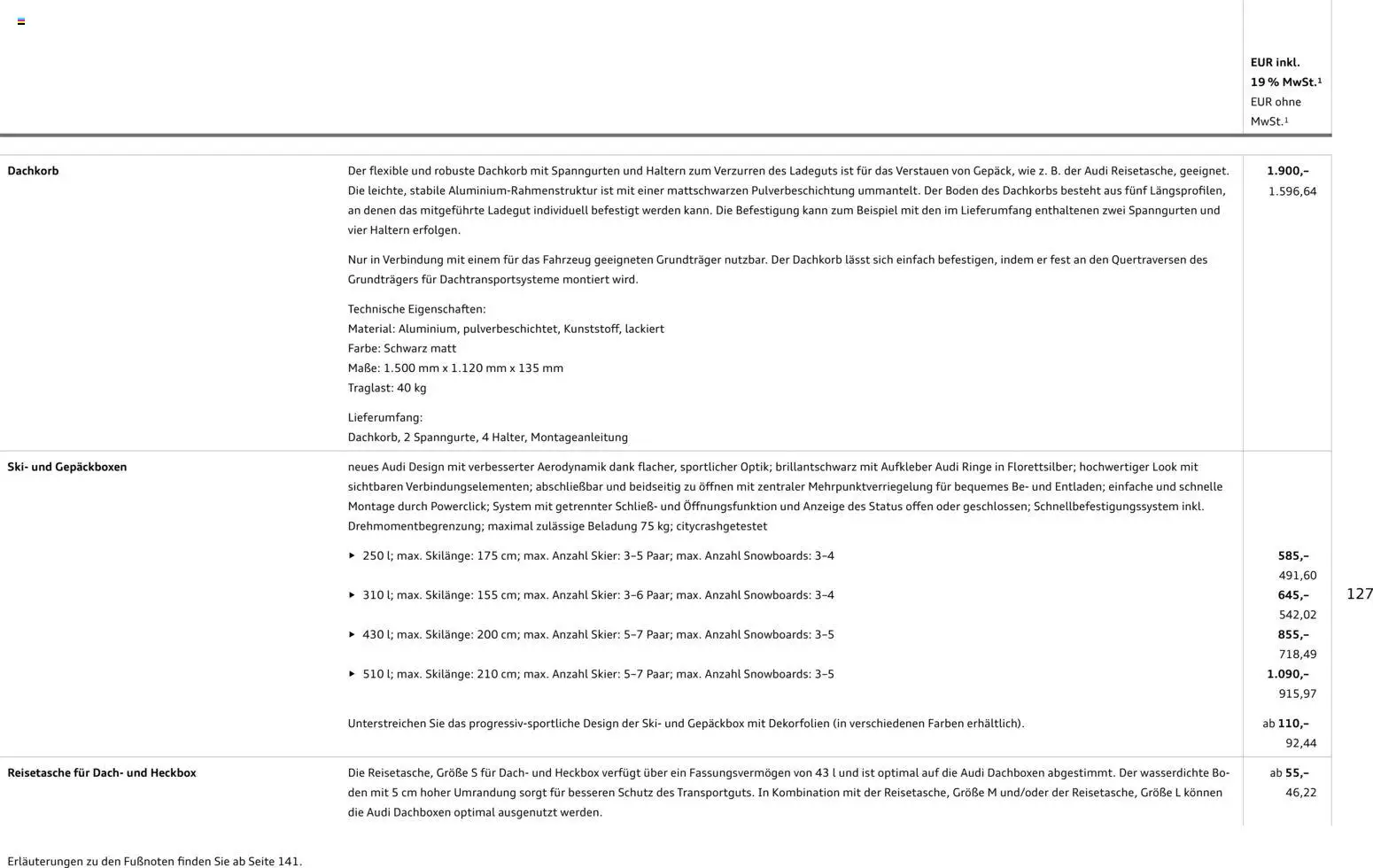 Audi Q3 - Seite 127 - gültig ab 29.01.2026