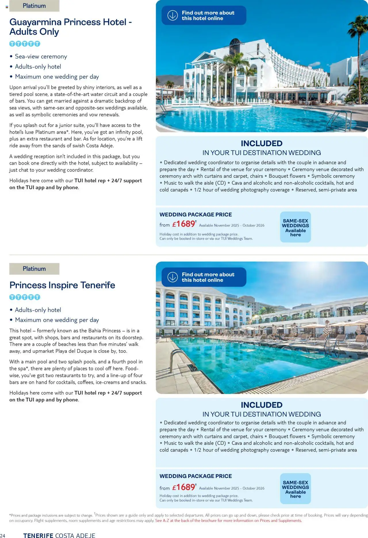 TUI - Weddings 2026 - page 24- valid from 01/05/2025