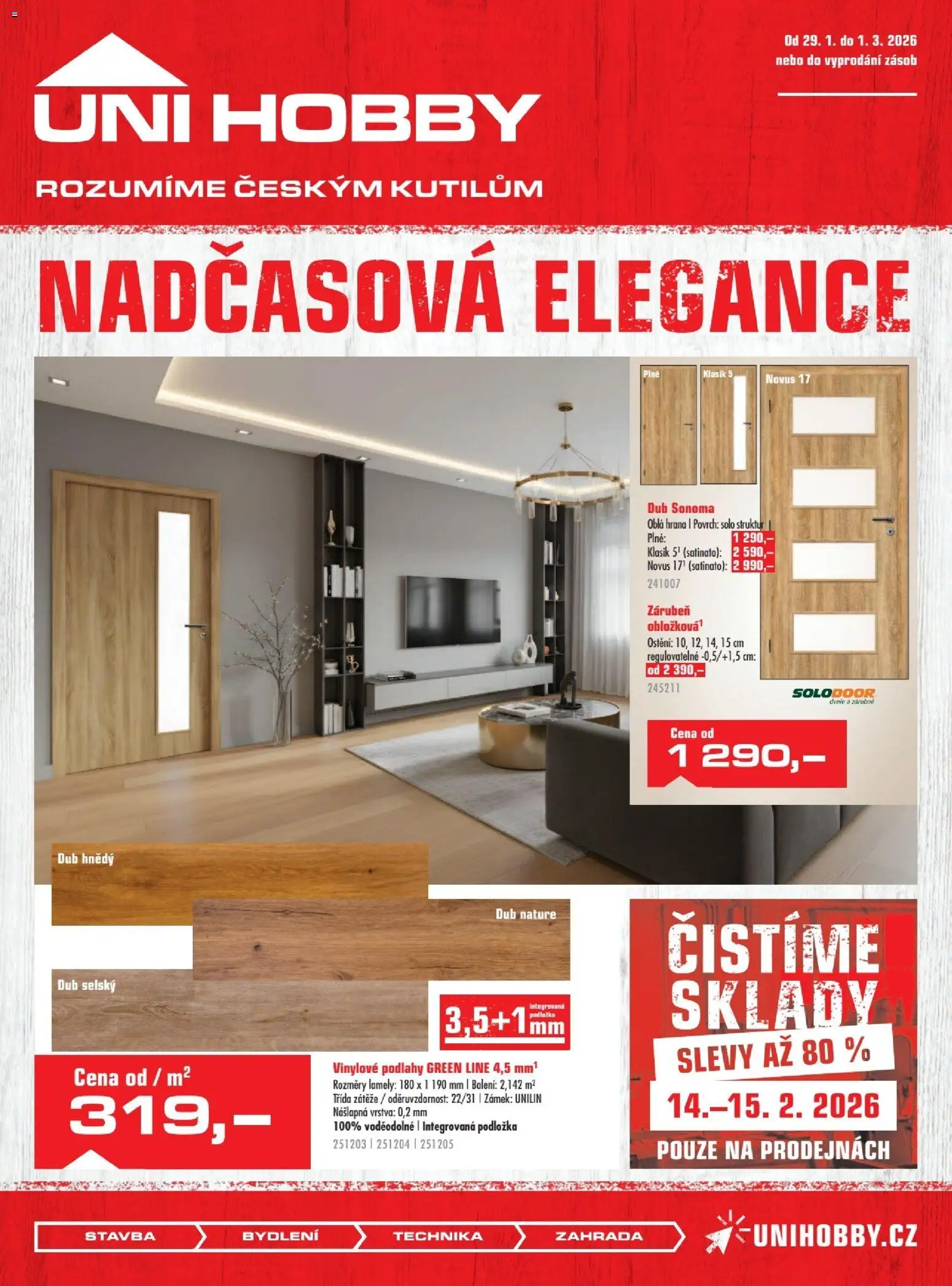 Uni Hobby leták - strana 1- platný od 29.01.2026
