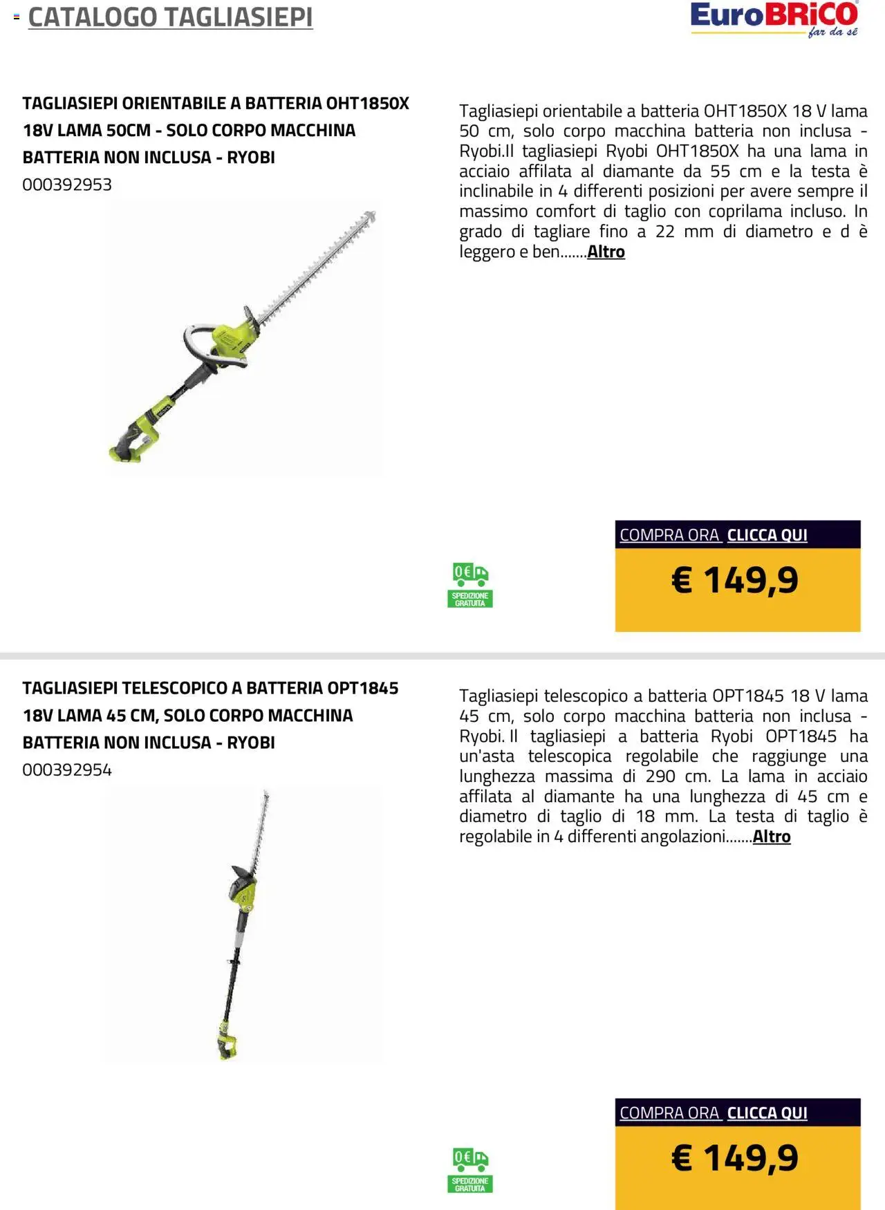Eurobrico Tagliasiepi catalogo - pagina 11 - valido dal 23/07/2025